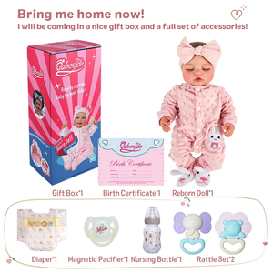 <span class=keywords><strong>Poupée</strong></span> Reborn Babeside <span class=keywords><strong>Nancy</strong></span> de 17" Endormie, Petite Fille Nouveau-Née, Guérison du Cœur - Product Image 6