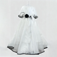 Robe longue d'été vintage unie en satin, coupe trapèze, en voile de spandex respirant, couleur noir et jaune, pour femme