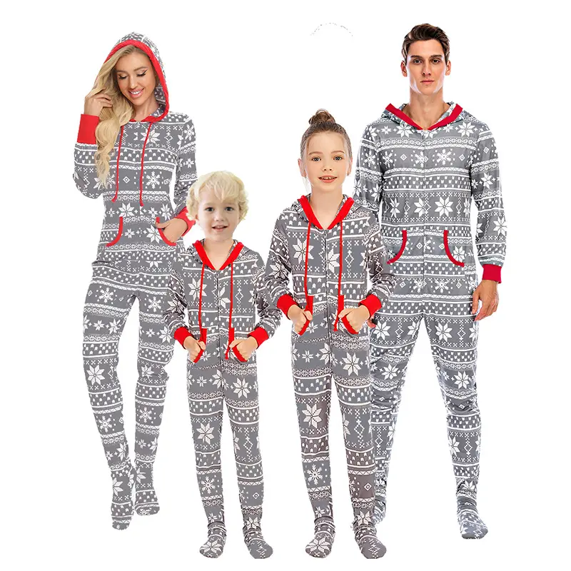 RTS christmas pajamas red plaid and print xmas christmas pyjamas pjs sleep set family matching cotton christmas pajamas family