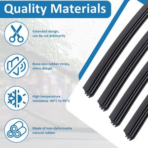 Lames d'<span class=keywords><strong>essuie</strong></span>-<span class=keywords><strong>glace</strong></span> arrière sans armature Younglook pour fabricants, largeur 6 mm, en caoutchouc, pour Getz, Suburban, Cruze - Product Image 4