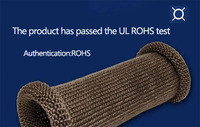 Gaine de protection tressée en fibre de basalte HongDun XWT certifiée ROHS, résistante aux hautes températures, ignifuge, isolation pour câbles