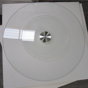 Plateau tournant Lazy Susan en <span class=keywords><strong>verre</strong></span> <span class=keywords><strong>trempé</strong></span> <span class=keywords><strong>pour</strong></span> <span class=keywords><strong>table</strong></span> à manger Grand plateau rotatif à 360 ° Plateau de service transparent en <span class=keywords><strong>verre</strong></span> - Product Image 5