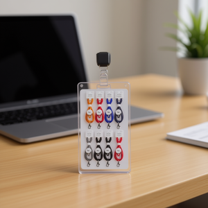 Laccetto da collo ILAN 45 cm con clip per porta badge identificativo, accessorio Pilar, 8 pz. - Product Image 3