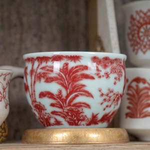 Jingdezhen modello <span class=keywords><strong>di</strong></span> bambù tradizionale piccola da tè smaltata <span class=keywords><strong>di</strong></span> Kombucha rosso ha dedicato una squisita <span class=keywords><strong>collezione</strong></span> classica cinese - Product Image 4