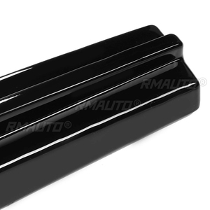 Pour BMW F80 M3 F82 M4 2015-2020, extension de diffuseur latéral de pare-chocs arrière, protection de spoiler, aspect fibre de carbone, noir brillant - Product Image 5