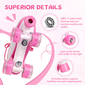 Patins à roulettes PAPAISON avec roues en PU 82A et roulements ABEC-7, légers et durables, chaussures de sport d'extérieur pour adolescents/adultes - Product Image 5