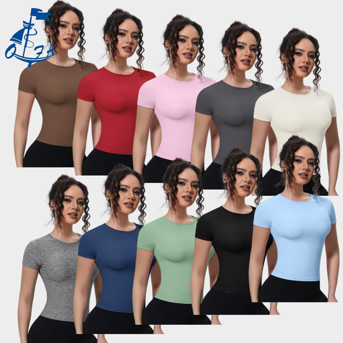 Women Yoga Tops Casual Sports Short Sleeve Gym Fitness Clothes Running T-Shirt Sportswear Workout Quick-drying Activewear