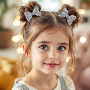 CN 4 Pezzi Elastici per Capelli alla Moda con Glitter Scintillanti, Dolci Scrunchies a Forma di Frutta per Ragazze - Product Image 6