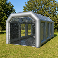Cabine de peinture gonflable portable en tissu Oxford sur mesure, tente de peinture automobile mobile pour la réparation automobile