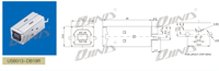 Conector hembra de alta durabilidad tipo B 4P de alta durabilidad, Conector de soldadura de montaje de Cable de 180 grados para Puerto de base de impresora USB Compatible con PCB