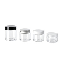 Boîtes en plastique transparentes pour aliments cylindriques de 30, 50, 60, 80 ml pour café, biscuits, bonbons, miel, gâteaux
