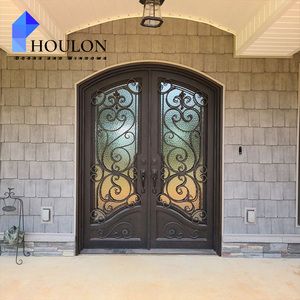 Centros de Retiro de Bienestar, Puerta de Hierro Forjado, Puerta de Entrada Tranquila Inspirada en el Zen - Product Image 1