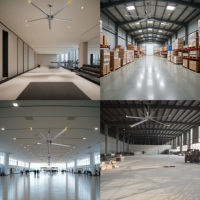 Ventilateur de plafond HVLS industriel pour une ventilation et un refroidissement haute performance dans les complexes industriels