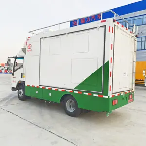 Gabinete de concesión rápida Remolque de comida móvil Carrito de tacos Tienda de comida rápida China usada con ventana de servicio