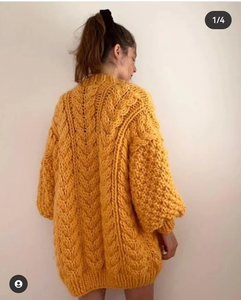 Cardigan Lavorato a Maglia con Collo Tondo e Maniche Lunghe per Donna, Personalizzabile OEM ODM - Product Image 2