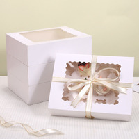 Boîte à gâteau triangulaire légère, de haute qualité, transparente, écologique, élégante, durable, pour emballer des tranches de gâteau, charmante et parfaite
