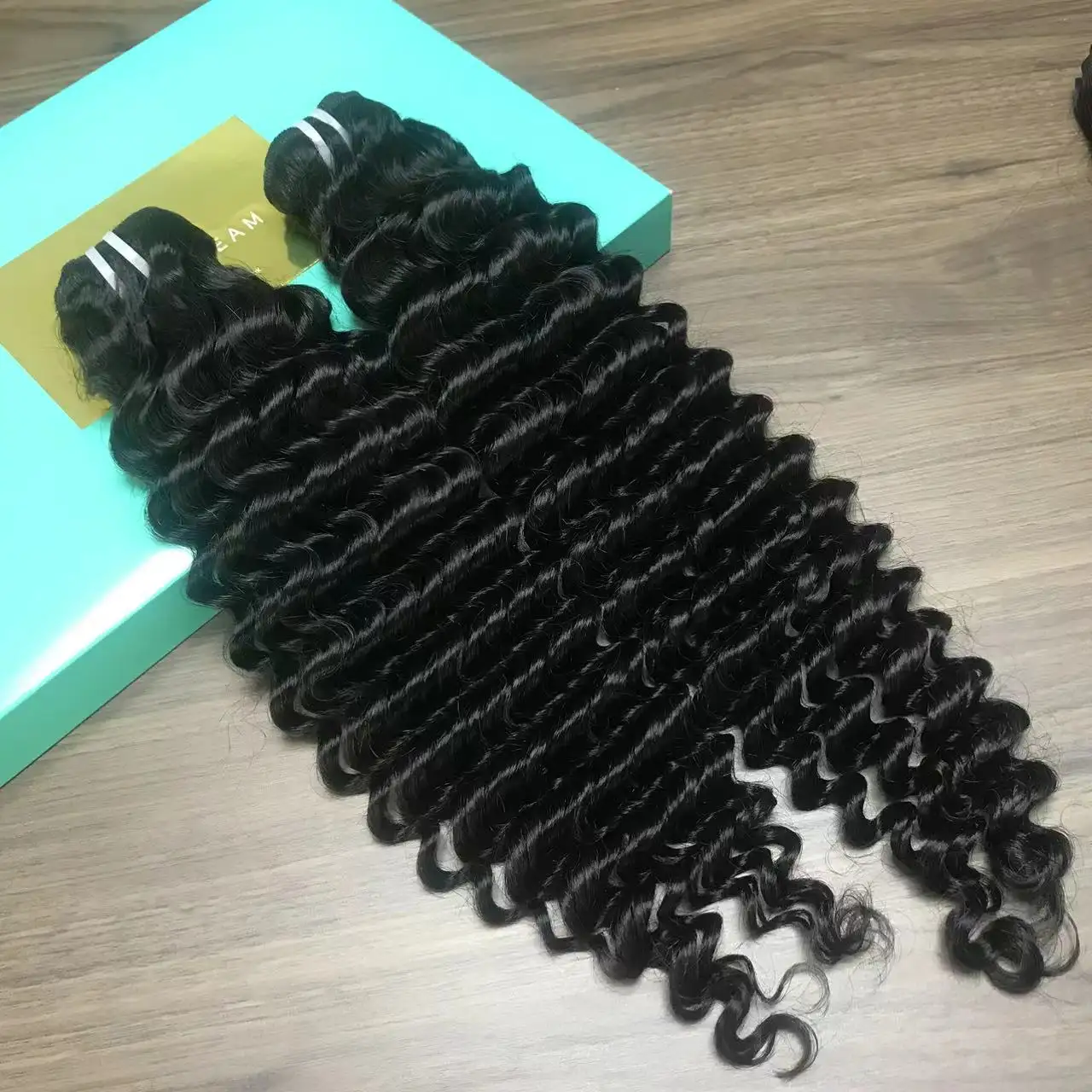 BMF hair high quality wholesales Brazilian Human Water Wave curly bundle Virgin hair for black woman