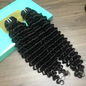 BMF Hair High Quality Wholesales Brazilian Human Water Wave Curly Bundle Virgin Hair For Black Woman