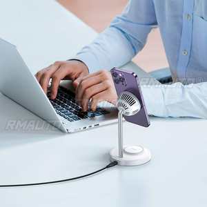 Mcdodo 15W 2 en 1 Chargeur sans fil magnétique de bureau pour iPhone 12 13 Huawei Xiaomi pour Samsung - Product Image 6