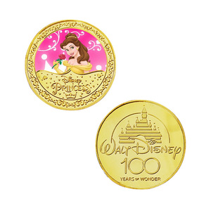 12 Monedas de Metal Doradas de la Serie de Princesas de Películas Animadas Estadounidenses, Blancanieves, Elsa, Monedas Conmemorativas para Coleccionar y Regalar - Product Image 6