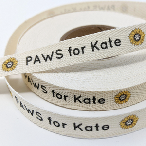 Logo d'impression coloré personnalisé <span class=keywords><strong>ruban</strong></span> de <span class=keywords><strong>coton</strong></span> naturel <span class=keywords><strong>sergé</strong></span> de marque <span class=keywords><strong>ruban</strong></span> à chevrons fleur <span class=keywords><strong>ruban</strong></span> de <span class=keywords><strong>coton</strong></span> pour emballage cadeau - Product Image 6