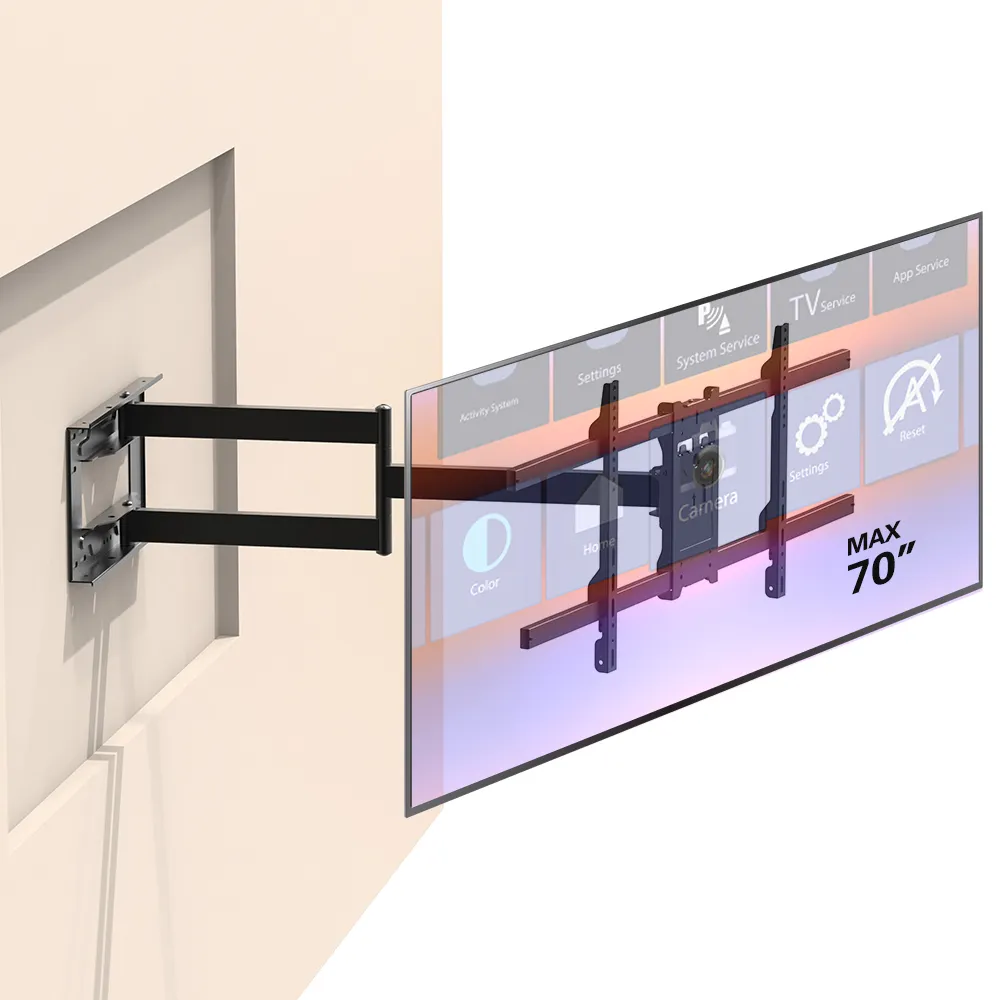 Charmount180度スイベルパラ915mmアームテレビウォールマウント調整可能テレビブラケット