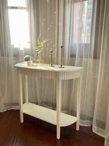 <span class=keywords><strong>Mesa</strong></span> de Entrada de Lujo y Elegante en Forma de <span class=keywords><strong>Media</strong></span> <span class=keywords><strong>Luna</strong></span>, con Muebles de Hotel Exquisitos, para el Pasillo o Vestíbulo - Product Image 3