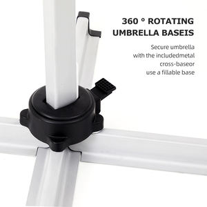 HOMFUL-Sombrilla de aluminio con tiras de luz LED, sombrilla grande para patio de 3x4m, ángulo de inclinación ajustable, sombrilla de jardín para exteriores - Product Image 5