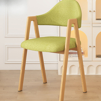 Chaise de salle à manger moderne inclinable avec dossier haut en mousse haute densité, support à ressorts et revêtement facile à nettoyer