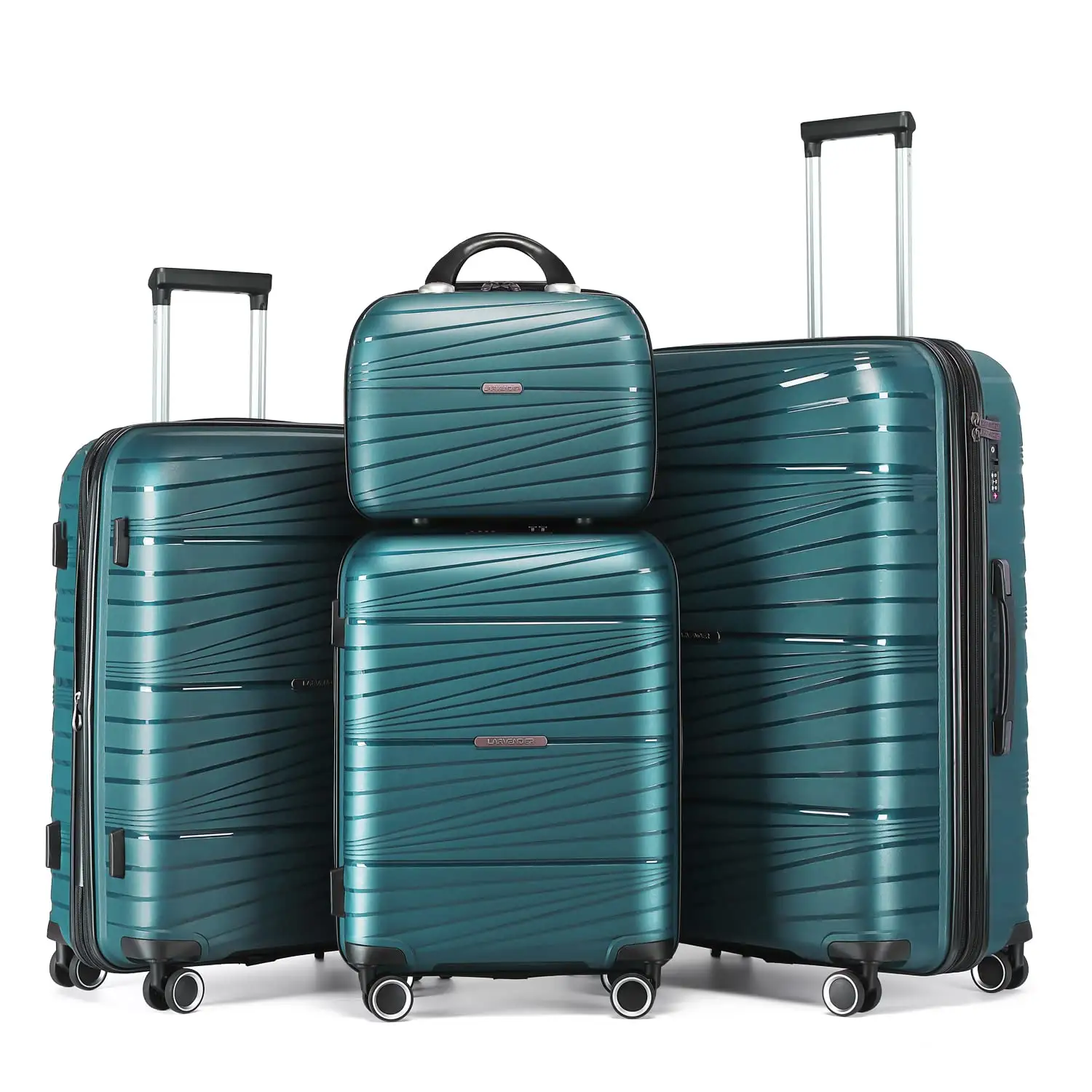 Ensembles de bagages 5 pièces Bagages de voyage rigides légers avec serrure TSA Liquidation