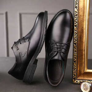 Chaussures de mariage pour hommes 2026, respirantes, souples, légères, sur mesure, en cuir véritable, à enfiler, pour le bureau et la carrière - Product Image 3