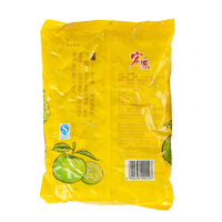 Bonbons durs à la peau de mandarine Hongyuan de haute qualité, morceaux dorés 80g, saveur fruitée sucrée, sachet de collation emballé