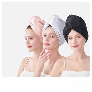 <span class=keywords><strong>Serviette</strong></span> à <span class=keywords><strong>cheveux</strong></span> en microfibre satinée soyeuse antibactérienne 7A avec logo personnalisé, turban pour <span class=keywords><strong>cheveux</strong></span> <span class=keywords><strong>bouclés</strong></span>, <span class=keywords><strong>serviette</strong></span> séchante en satin polaire corail, bonnet de douche - Product Image 1