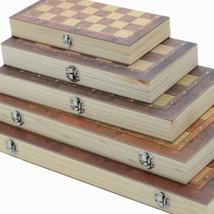 Bàn Cờ Đa Năng 3 Trong <span class=keywords><strong>1</strong></span> Cho Trẻ Em Bàn Cờ Gỗ Có Thể Gập Lại Được Bộ Cờ Vua Cờ Thỏ Bằng Gỗ Quốc Tế - Product Image 5