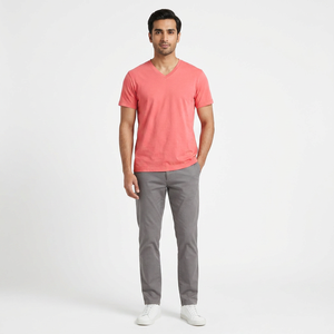 Camiseta de Verano de Alta Calidad 100% Algodón para Hombre, Camisetas Personalizables con Rayas y Logotipo Personalizado con Impresión Digital - Product Image 1