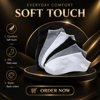 Vente en gros de chaussettes courtes unisexes personnalisées de couleur unie, respirantes, absorbant la transpiration, en coton/polyester, coupe basse, invisibles, pour couples
