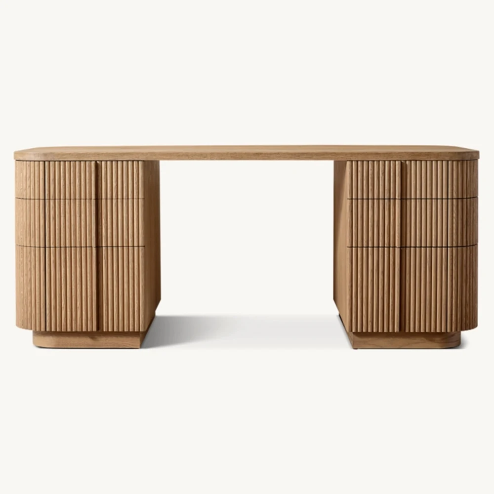 Luxury Office Furniture Writing Office Table Solid Wood Computer Desk For Office Bedroom Use
