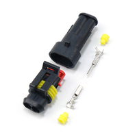 Connettore elettrico impermeabile Amp Super Seal 2 vie serie 1.5 sigillato per autoveicoli 282104-1 282080-1