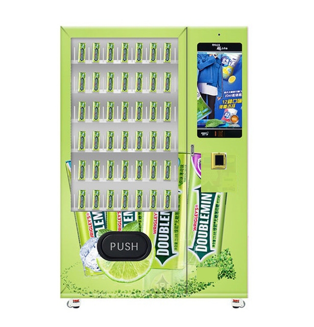 High Quality Candy Smart Vending Machine for Foods and Drinks Gumball Machine with Spiral Directly Push