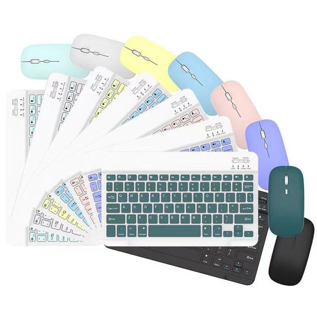 Ultra Slim Mini 78-Key for Wireless Keyboard for Mobile Phone Tablet Laptop iPad with External Connection