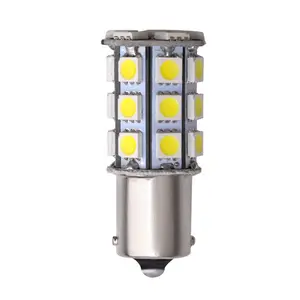 1156 BA15S 1141 1003 1073 7506 Bóng Đèn LED 5050 27SMD Bóng Đèn Ngược 12V Trắng Vàng Đỏ