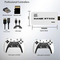 Console de jeu authentique M20 pour usage domestique, rétro, double joueur, HD, arcade, 4K / connexion sans fil, mémoire 64 Go