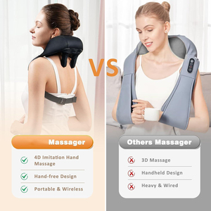 Nuevo <span class=keywords><strong>masajeador</strong></span> eléctrico recargable de alta calidad 4d <span class=keywords><strong>comfier</strong></span> <span class=keywords><strong>shiatsu</strong></span> para espalda y cuello y hombros con calor para aliviar el dolor - Product Image 2