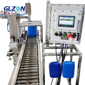 2 Nozzles Styrene Acrylic Emulsion Weight Filling Machine and Cap Press Station