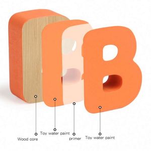 ของเล่นไม้เสริมพัฒนาการเด็กเล็กแบบมอนเตสซอรี่ ของขวัญ ตัวอักษร ABC ตัวเลข บล็อกไม้สำหรับเรียงลำดับ เหมาะสำหรับเด็กชายและเด็กหญิง - Product Image 5
