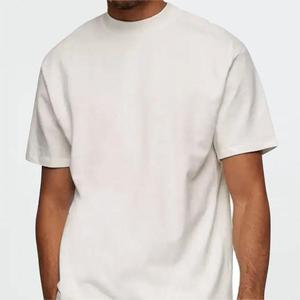 High Quality 100% Cotton Oversized <b>Tee</b> Shirt Streetwear Drop Shoulder T-Shirt Heavyweight <b>Plain</b> <b>White</b> Boxy Tshirts - Product Image 3