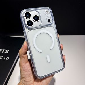 เคสโทรศัพท์อะคริลิกใสสีพื้นคุณภาพสูงแบบแม่เหล็กสำหรับ <span class=keywords><strong>iPhone</strong></span> <span class=keywords><strong>12</strong></span> 13 14 15 16 17 ProMax ป้องกันการตกกระแทก - Product Image 1