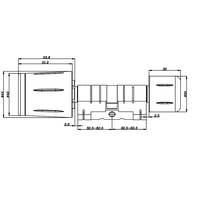 IP67 ttlock kunci Tuya pengganti pintu silinder tanggam silinder pintar dengan pintu kartu silinder NFC
