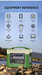 Estación de Energía Portátil Lifepo4 de 800W de Alta Eficiencia y 480WH, Generador de Batería Solar MPPT para Automóvil - Product Image 3