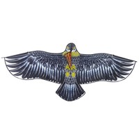Cerf-volant répulsif pour oiseaux, ultra-réaliste, 158x70cm, en forme d'aigle, durable, avec cadre en fibre de verre et tissu, pour usage extérieur